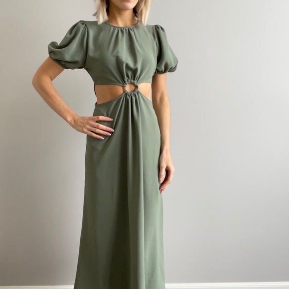 Zara Dresses & Skirts - ZARA | Cut Out MIDI Dress